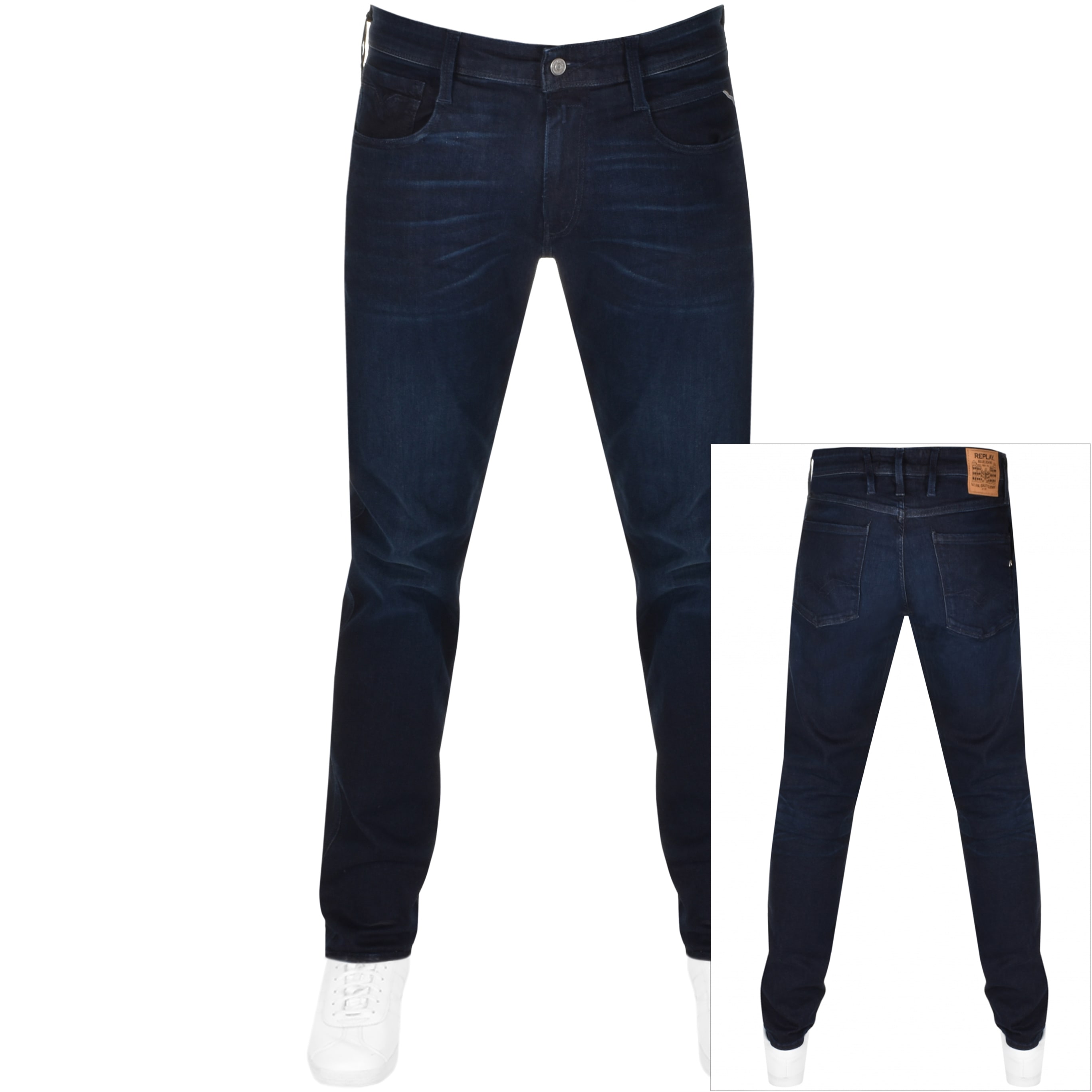 Alternative Image for ProductReplay Slim Fit Anbass Jeans Blue1